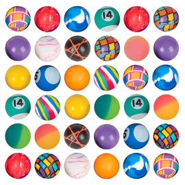 Bedwina Bouncy Balls in Bulk - Pack of 180 (1inch/27mm) Hi Bounce Ball Variety Assortment Mix, Colorful and Small Rubber Bouncing Balls for Kids