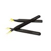 Stainless Steel Eyelash Extension Tweezers Straight, Curved,Angled Set of 3