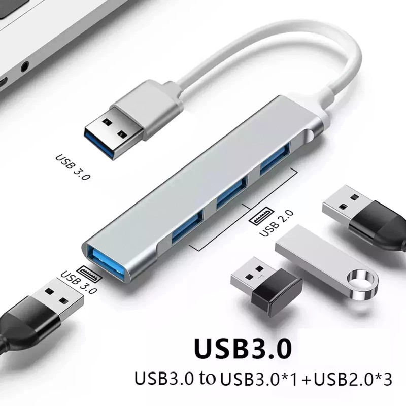Unbranded 4 Port USB 3.0 Hub Splitter Adapter Charge High