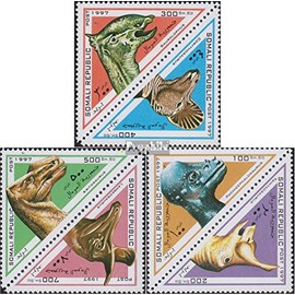 X5 Collection Somali Republic 1997 PA The Legalität This Ausg. is Athenian 1997 – 1997 Prähisto Amphibians/Reptiles/Dinosaur Animals (Stamps for Collectors)