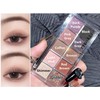 Go Ho 10 Colors Eyeshadow Palette,Matte&Glitter Eyeshadow Makeup,High Pigmented Shades,Naturing-Looking,