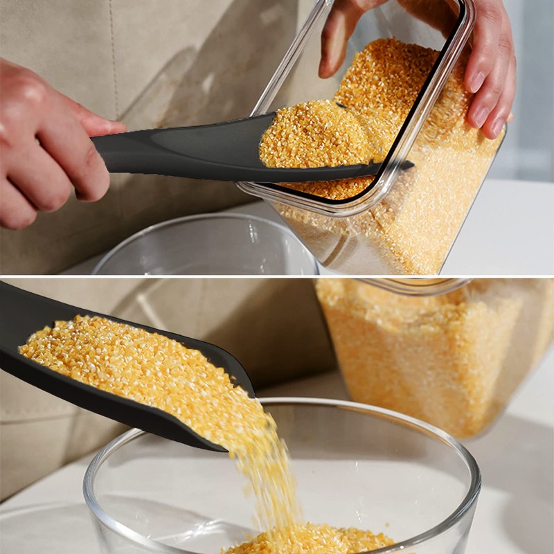 Cooking Spoon for Nonstick Cookwares, VOVOLY Silicone Spoon for Mixing,