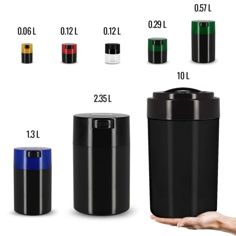 TightVac Opaque Black 2.35 L Vacuum Storage Box