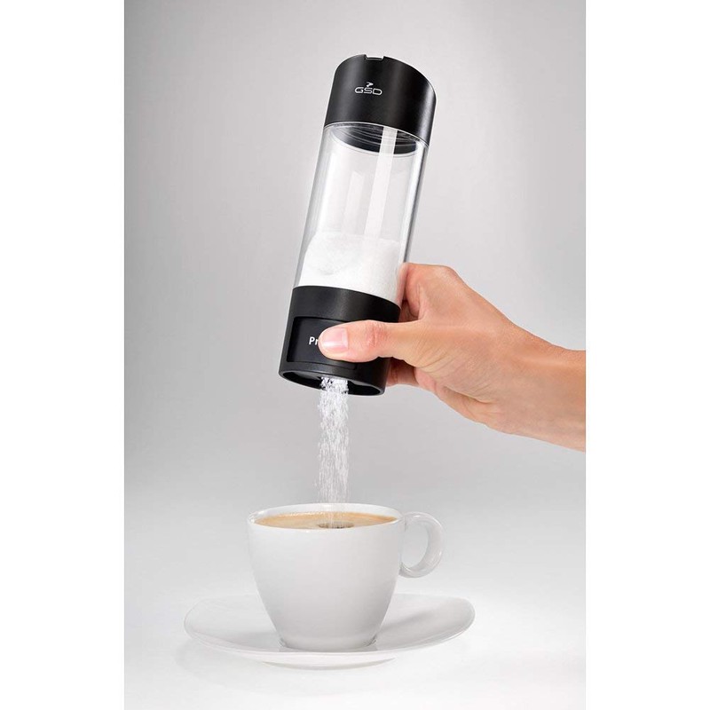 GSD Sugar Dispenser, Black, Diameter: 6 cm, Height: 18 cm