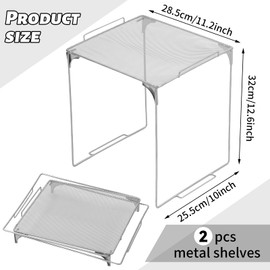 Tinideya 11 Pcs Locker Accessories with 12 Pcs Magnetic Wall Papers Locker Organizer and Decorating Kit for First Day of School Girl Essentials Mirror Markers Whiteboard Shelves Magnets(Gray)