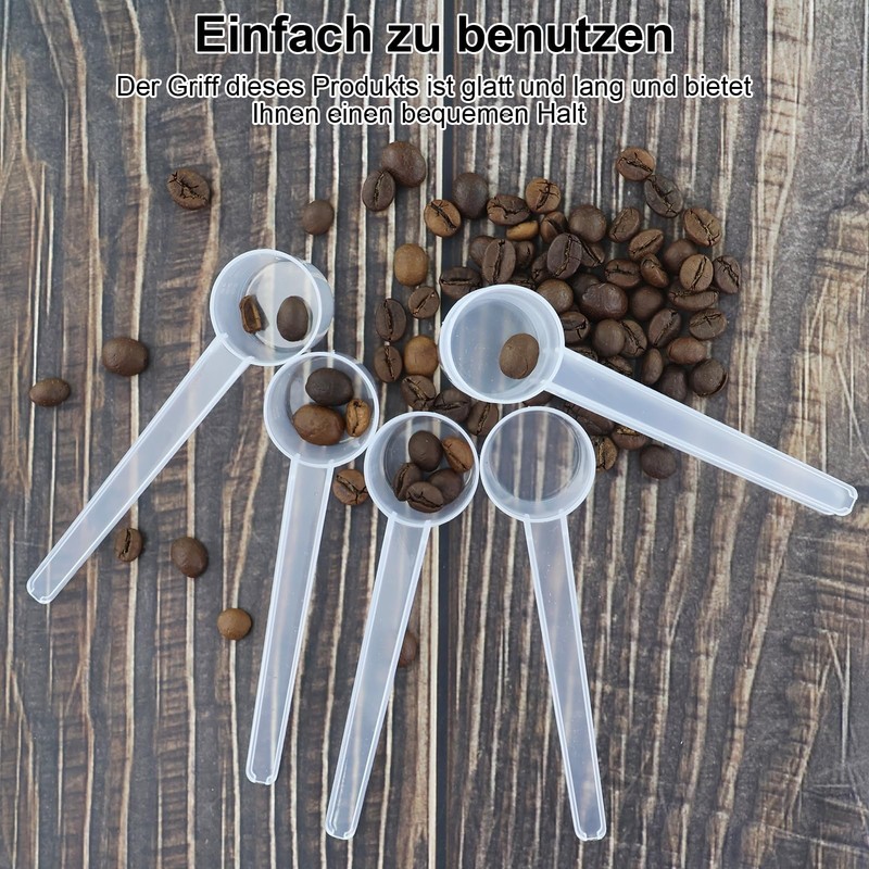 6 Pieces Measuring Spoons, Plastic Dosing Spoons with Scale Ladle,