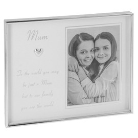 Shudehill Giftware From The Heart 4x6 Photo Frame - Mum, Nan, Family, Friend or Graduation Themed Designs with Meaningful Quote, Gift Idea (Mum)