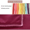 Neck Roll Pillowcases Velvet Cylindrical Pillow Covers 16"x6" with Hidden