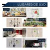 MARZSEFLO Acero Inoxidable Organizador De Escobas 4 Acortar 5 Ganch