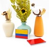 Perdecor Colombia Flag Sticker Emblem Colombian Decal Car Chrome Flags,