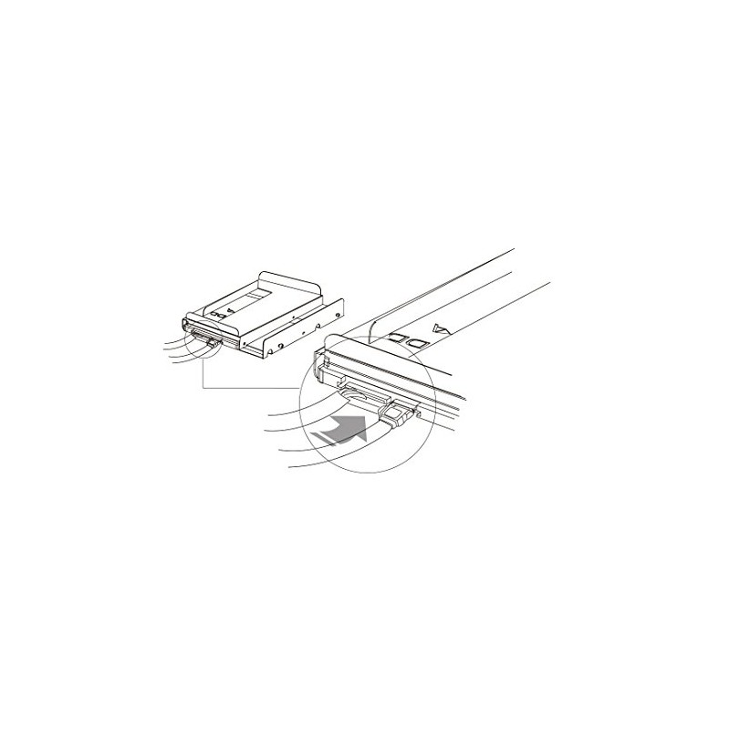 FANTEC QB Bracket 25 Hard Drive Adapter – Black