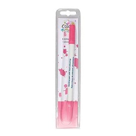 COLOUR SPLASH Edible Food Colouring Pen, Dual Tip Icing Pens, Food-Safe Paint Markers for Writing Messages & Drawing on Cakes & Cupcakes, Colourful & Easy to Use - Pink 2ml