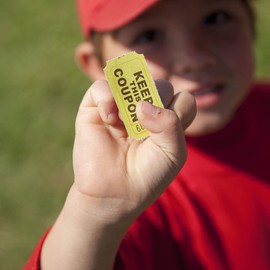 MEETOZ Raffle Tickets Double Roll - 2000 Ticket Count Per Roll - Raffle Drum Tickets Roll for Bingo Ballot Party (Blue)