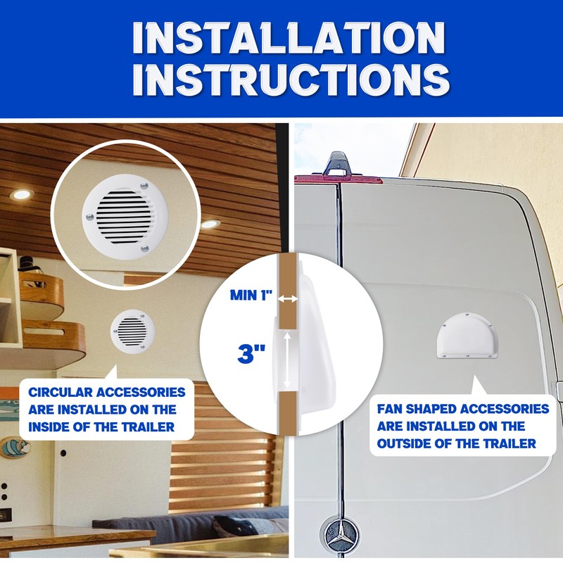 Lonffery RV Vent - RV Vent Covers for Trailer -