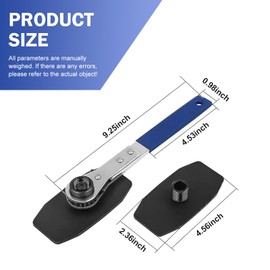 Opuweiy Caliper Piston Compressor Tool, Disc Brake Piston Compressor Wrench, Wrench Compressor, Universal Ratchet Brake Caliper Repair Accessories (Blue)