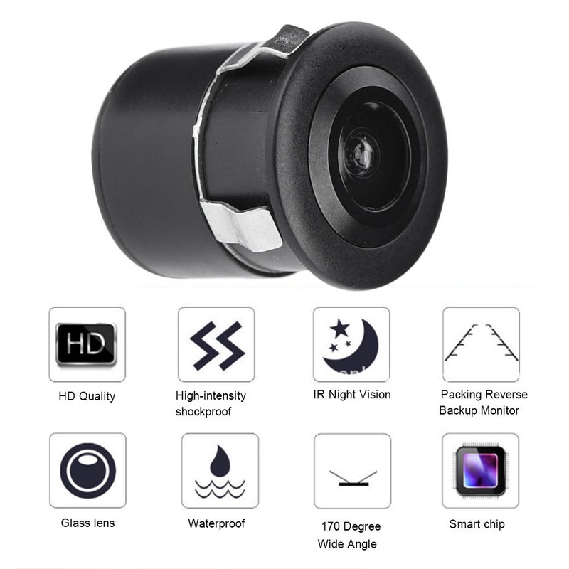Car Reversing Camera Wired Waterproof HD Color CCTV CCD Camera