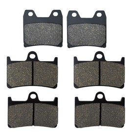 AHL 3 Pairs Front and Rear Brake Pads for Yamaha FZS 1000 Fazer 2001-2005 / Yamaha XJR 1300 C/Racer 2015-2016