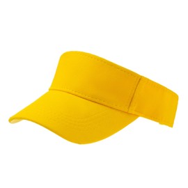 AIDIER Children's Visor Cap Sun Hat 4-10 Years Boys Girls Sun Protection Sun Visor Child Running Visor Golf Tennis Cap with Sun Visor Baseball Cap Beach Summer Hat, yellow