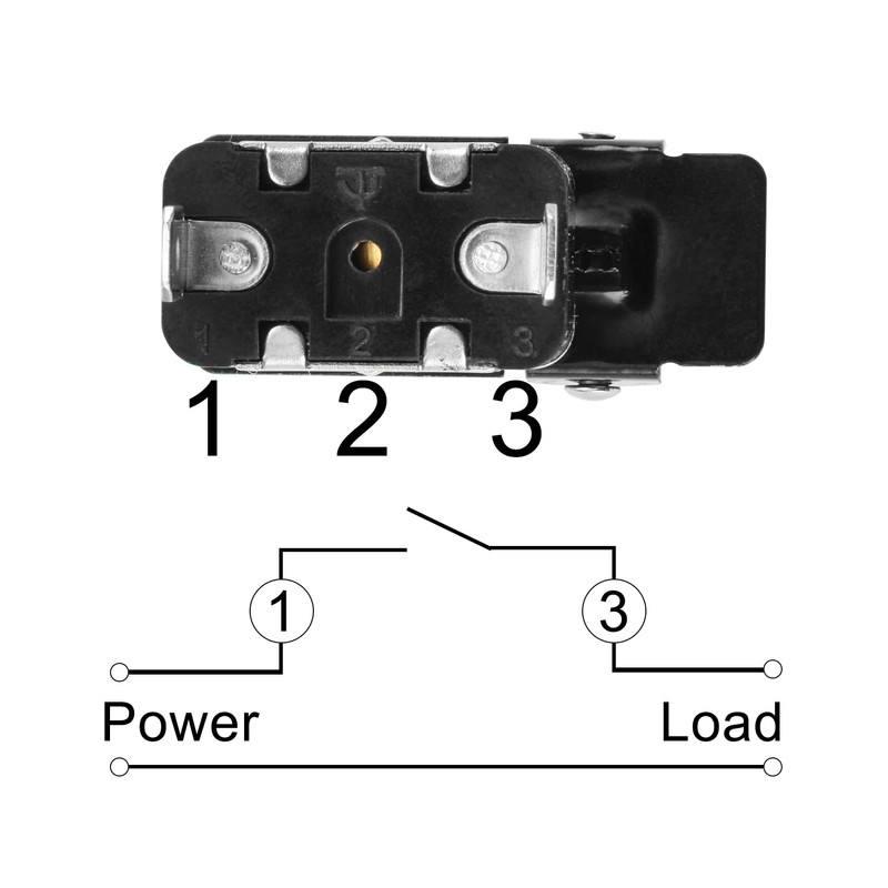 Heschen Metal Toggle Switch Flick Flip, 12V 20A, SPDT, ON/Off