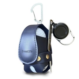 GreenLife Golf Ball Case, Pouch, Storage for All Small Items, All-in-One, Includes 2 Balls, Green Fork Included, Ball Pouch, Ball Holder, Tea Case, Competition, Prize, Gift, Gift, blue, Ball Case