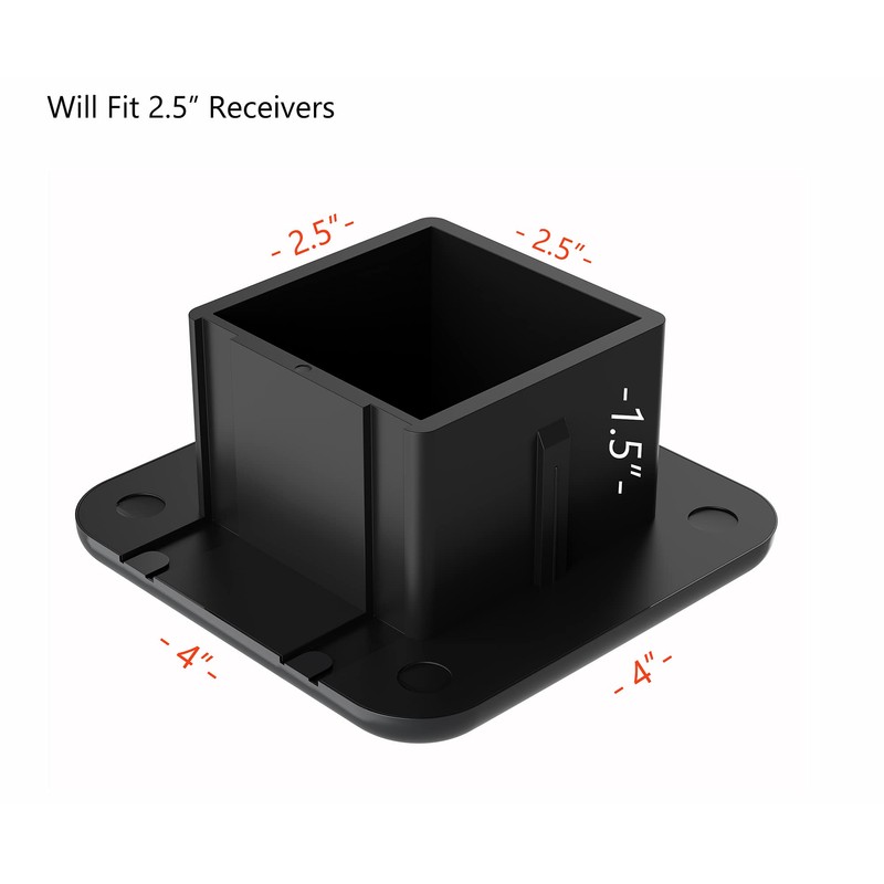 MULL USA Flag Metal Hitch Cover Plug (Fits 2.5" Receiver,