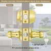 Brotima 3 Pack Keyed Alike Lever Set with Single Cylinder