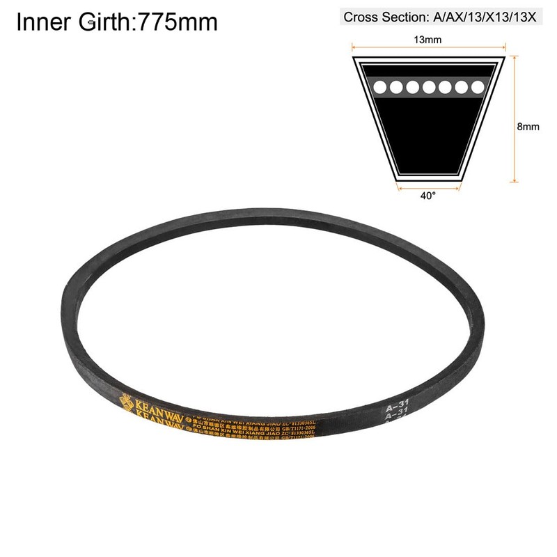 sourcing map A31 Drive V-Belts 31" Inner Length 13mm Width