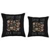Support Your Local Pottery Ceramist Clay Kiln Gift Throw Pillow