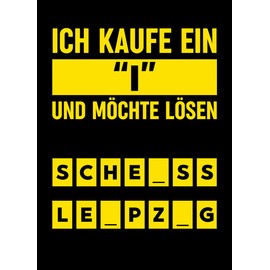 Generisch Anti-Leipzig Football Sticker 5x Black/Yellow Design Word Game Puzzle Dresden Dortmund Sticker