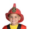 Jr. Fire Fighter Red Helmet w/Lights & Siren Costume Hat