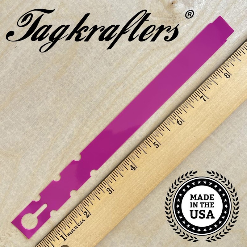 TAGKRAFTERS 9" x 3/4" Fuchsia - 2,000 Pcs - Plastic
