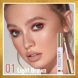 JUAAZIN 2Pcs 2025 New Gold Liquid Lip Gloss Peel Off Lip Stain Tattoo with Tweezer, Lips Stain Peel Off Masque, Long Lasting Waterproof Lip Tint Stain, Transfer-proof for All Skin Types 01#+02#