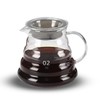 FGIUKC コーヒーサーバー 耐熱ガラス コーヒードリッパー 600ml 目盛付き 2~4人用 コーヒー ドリップ 器具