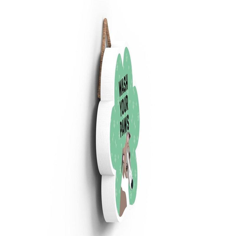 Global Designs Whippet Dog Wash Your Paws Katie Pearson Artworks