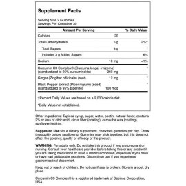 Swanson Turmeric with Ginger Gummies - Tropical Lemon 60 Gummies