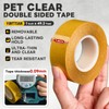 YINTTIAN Ultra-Thin PET Double Sided Tape for Crafts, 1 Inch