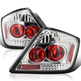 Spec-D Tuning Chrome Tail Lights Compatible with 2004-2010 Scion tC, Left + Right Pair Assembly