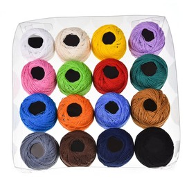 LALAFINA 2pcs Color Solid Embroidery Thread for Cross Projects Natural Dye Hand Sewing Floss Multi-Purpose Crafting Needlework Supplies