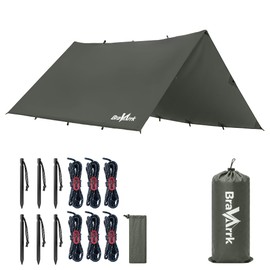 Waterproof Camping Tarp Shelter Awning Hammock Tarp 10x10Ft