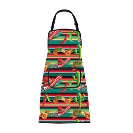FUSTMW Mexico Aprons for Men Women Mexican Aprons with Pockets Mexico Kitchen Chef Cooking BBQ Food Aprons Mexico Lover Gifts (Mexico Apron)