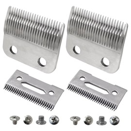 Steel Hair Clipper Blades 2 Pack Fit for Wahl 5StarMagicClip, 5StarMagicClipCordless, 5StarSenior, 5StarSeniorCordless 2 Hole Taper Clippers by YTXXDEUS
