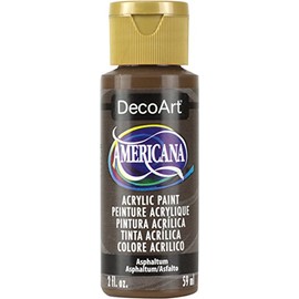 DecoArt Americana Acrylic Paint, 2-Ounce, Asphaltum