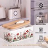 Fungi Fun Ceramic Mushroom Butter Dish with Lid and Knife,