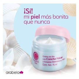 Kit 2 Cremas de Día Arabela Concha Nácar con FPS 3 Todo Tipo de Piel 75 mL