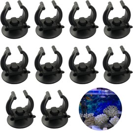 10 PCS Fish Tank Heating Rod Sucker Fixing Clip, Aquarium Fish Tank Accessories, Heater & Submersible Light Suction Cup, Use for Tank Pump, Overhead Line Tube, Pet Supplies