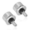 Gasedin 2 PCS Motorcycle Seat Bolt Screw, Aluminum Knurled Quick