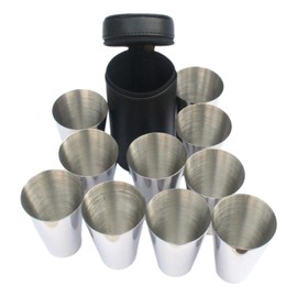 Gamekeepers Cottage gifts Pheasant Shooting numbered peg finder stirrup cups 1-10 in leather case