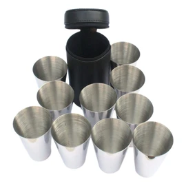 Gamekeepers Cottage gifts Pheasant Shooting numbered peg finder stirrup cups 1-10 in leather case