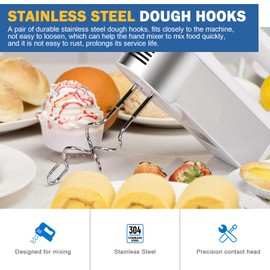 CHAR YONG Replacement for Hamilton Beach Mixer Dough Hooks for 62630R, 62632R, 62633R