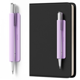 ELETIUO Pencil Holder For Most Pens,Pencils,Self-Adhesive Stick To Notebooks,Diary,Desks,Whiteboards Or Any Surface,Silicone Pen Holder For Home,Office And Desk Organization,Purple